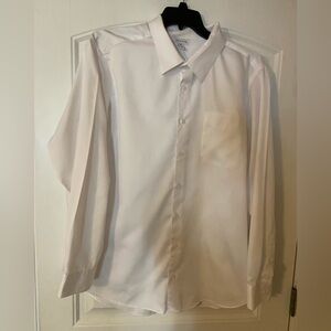 Men’s George Brand White Long Sleeve Dress Shirt 2XL/2XG
